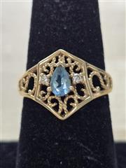 Lady's Gold Ring 14K Yellow Gold 3.2g